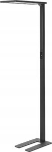 Lampa podłogowa Beliani Lampa podłogowa LED metalowa czarna ORION 2
