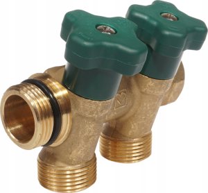 Herz Rozdzielacz T-Less do wody użytkowej 2 sekcje 2