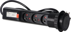 Orno Gniazdo wpuszczane w blat 3x250V AC OR-AE-1347/B 4