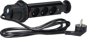 Orno Gniazdo wpuszczane w blat 3x250V AC OR-AE-1347/B 5