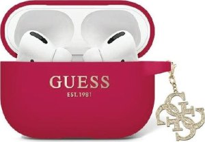 Guess Guess GUAP2LECG4M AirPods Pro 2 cover purpurowy/magenta Liquid Silicone Glitter Triangle Charm NoSize 1