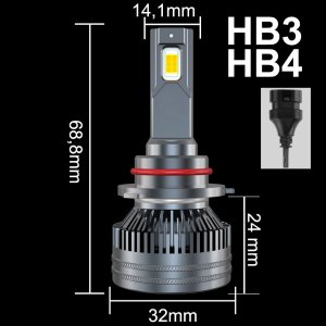 SKLEPLEDY MINI ŻARÓWKI HB3 HB4 LED XSTORM 110W 23000LM CAN 2