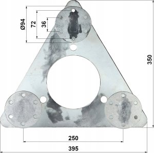 Delta PODSTAWA DO MASZTÓW MK-1.5/POD-HD 2