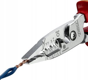 Knipex KNIPEX SZCZYPCE WIELOFUNKCYJNE DLA ELEKTRYKÓW DO KABLI METRYCZNYCH 1000V 6
