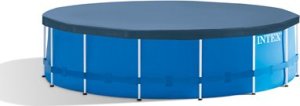 Intex Intex Metal Frame Pool Set with Filter Pump, Safety Ladder, Ground Cloth, Cover Blue, Age 6+, 457x122 cm one size 7