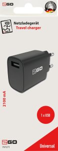 Ładowarka 2GO 2GO 797271 ładowarka do urządzeń przenośnych Uniwersalne Czarny Prąd przemienny Wewnętrzna 2