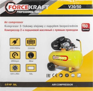 Sprężarka ROCKFORCE / WMC SPRĘŻARKA 50l 2-TŁOKOWA 2,2KW 8BAR 230V /FORCEKRAFT 3