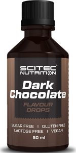 SCI+TEC SCITEC Flavour Drops 50ml AROMAT SMAKOWY Dark Chocolate 1