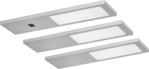 Orno PLANA zestaw 3 lamp podszafkowych LED, 3x4W, 3x240lm, 4000K, z włącznikiem bezdotykowym, szare 1