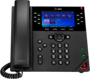 Terminal sieciowy HP Poly VVX 450 - OBi Edition - VoIP-Telefon - dreiweg Anruffunktion - SIP, SRTP, SDP - 12 Leitungen - Schwarz 1