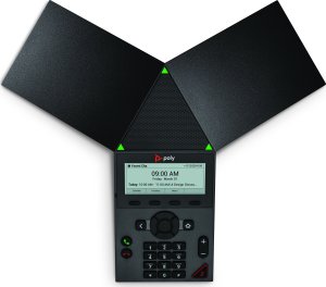 Bramka VoIP HP Poly Trio 8300 - VoIP telefon konferencyjny - z interfejsem Bluetooth z wyświetlaniem numeru/ funkcją oczekiwania - IEEE 802.11a/b/g/n (Wi-Fi) / Bluetooth 5.0 - funkcja połączeń trójstronnych - SIP, SRTP, SDP - 3 linie - czarny 4