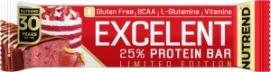 Nutrend NUTREND Excelent 25% Protein Bar Limited Edition 85g BATON BIAŁKOWY Strawberry Cake 1