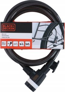 Black+Decker ZAPIĘCIE ROWEROWE LINKA NA ZAMEK 10x1800MM Z UCHWYTEM BLACK+DECKER 4