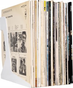 Vinyl record stand white 4