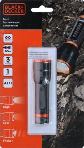 Latarka Black+Decker LATARKA TAKTYCZNA ALUMINIOWA 1W 60LUMENÓW BLACK+ DECKER 6