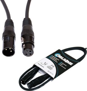 CABLE4ME kabel DMX 3Pin 1m przewód do świateł 1