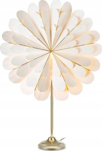 Lampa stołowa Markslöjd Marigold paper flower table lamp, E14, 45 cm, white and brass 1