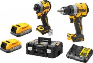 Zestaw elektronarzędzi Dewalt ZESTAW WKRĘTARKA DCD800 + ZAKRĘTARKA DCF850 18V 2*1.7AH (1 SZT) 1