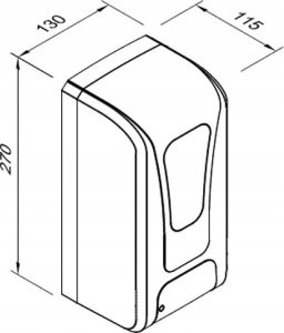 Dozownik do mydła FANECO Automatyczny dozownik mydła w płynie 1l FANECO 6