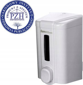 Dozownik do mydła FANECO Dozownik mydła w płynie naścienny Faneco 0,5l biały 2