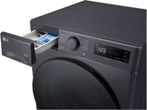 Pralko-suszarka LG LG | Washing machine with dryer | F4DR510S2M | Energy efficiency class A | Front loading | Washing capacity 10 kg | 1400 RPM | Depth 56.5 cm | Width 60 cm | Display | LED | Drying system | Drying capacity 6 kg | Steam function | Direct 7