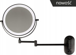 Lustro FANECO Lustro hotelowe łazienkowe Como LED CZARNE NOWOŚĆ 2