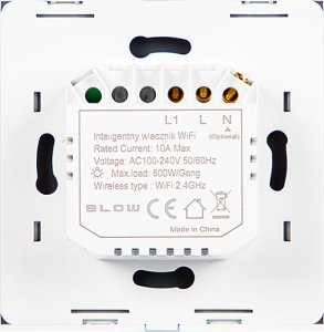 Blow 72-087# Inteligentny włącznik światła szklany wifi tuya 3