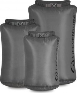 Lifeventure Ultralight Dry Bag Multipack (5L, 10L, 25L), Grey 1