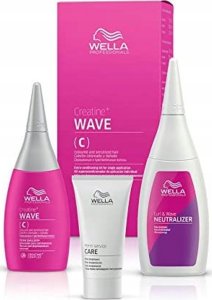 Wella Professionals Wave (C) Set Wella Professionals: Perm Service Care, Hair Lotion Treatment, Post-treatment, 30 ml + Curl & Wave, Hair Perm Neutralizer, Perm Hair, For Normal To Resistant Hair, 100 ml + Creatine+ Wave (C), Hair Perm Lotion, Waves, For 1