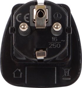 Blow 72-307# Wtyk sieciowy wt.pl/gn.uk,usa czarny duży 3