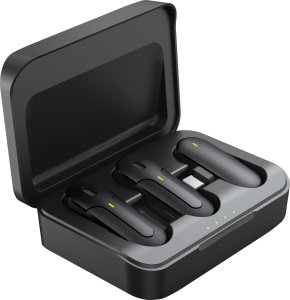 Mikrofon Medialove Mikrofony bezprzewodowe krawatowe K83 + powerbank 3