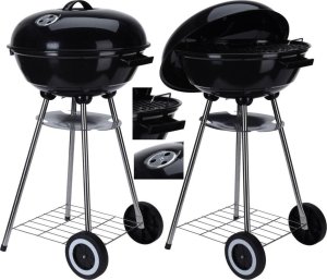 Palenisko ogrodowe BBQ Grill ogrodowy kulisty rex stalowy 46 x 84 cm 1