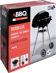 Palenisko ogrodowe BBQ Grill ogrodowy kulisty rex stalowy 46 x 84 cm 5