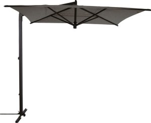 Fim Parasol wspornikowy Olefim Rio ze stojakiem na talerz melanż 256x256x276 cm grafit 1