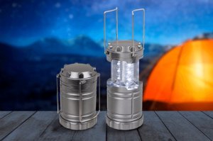Out of the blue Lampa Kempingowa Biwakowa na Baterie LED - Składana Latarnia Turystyczna 6