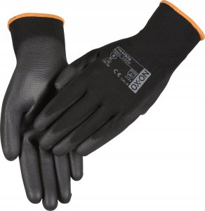 OX-ON handske Black Flex - Finger Coated, str. 9 1