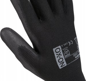 OX-ON handske Black Flex - Finger Coated, str. 9 7