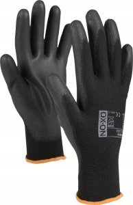 OX-ON handske Black Flex - Finger Coated, str. 9 9