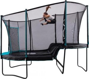 NO NAME TP Toys Trampolina stalowa Infinity z siatką zabezpieczającą czarna 447x292x320 cm Basic 1