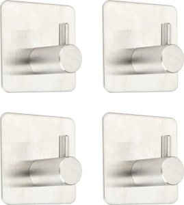 Blow Wieszaki metalowe samoprzylepne srebrne 4szt. 69-026# 2