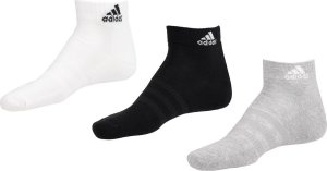 Adidas Skarpety adidas Cushioned Sportswear Ankle Socks 3P białe, szare, czarne IC1281 37-39 1