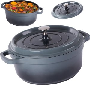 Garnek brytfanna do gotowania pieczenia non stick indukcja gaz pokrywa 4l Garnek brytfanna do gotowania pieczenia non stick indukcja gaz pokrywa 4l 1