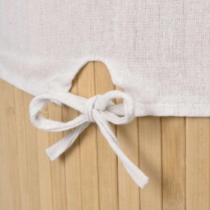 Kosz na pranie, na bieliznę bambusowy narożny 60l 6