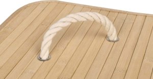 Kosz na pranie, na bieliznę bambusowy narożny 60l 7