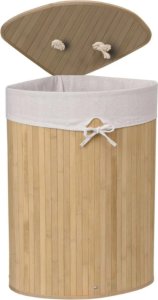 Kosz na pranie, na bieliznę bambusowy narożny 60l 8