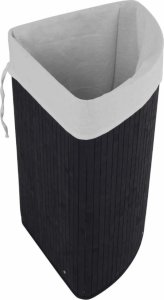 Kosz na pranie, na bieliznę bambusowy narożny 60l 8