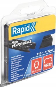 Rapid Coupling staples VR22 215 pcs., zinc, black. 3