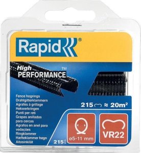 Rapid Coupling staples VR22 215 pcs., zinc, black. 8
