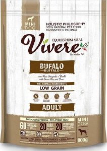 Vivere Dog Mini Adult Buffalo 800g 1