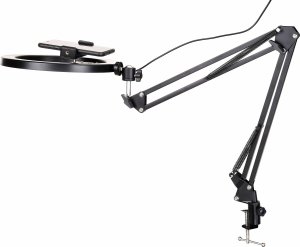 KA-LINE STAND KA-LINE STAND WL/NB-35 lampa pierścieniowa LED z ramieniem i uchwytem na telefon 6